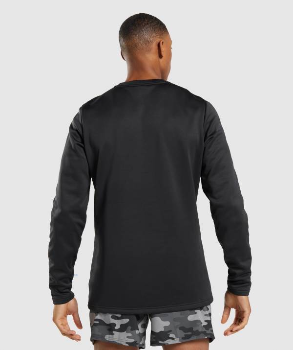 Panske Mikiny Gymshark Arrival Crew Čierne | KC3086194
